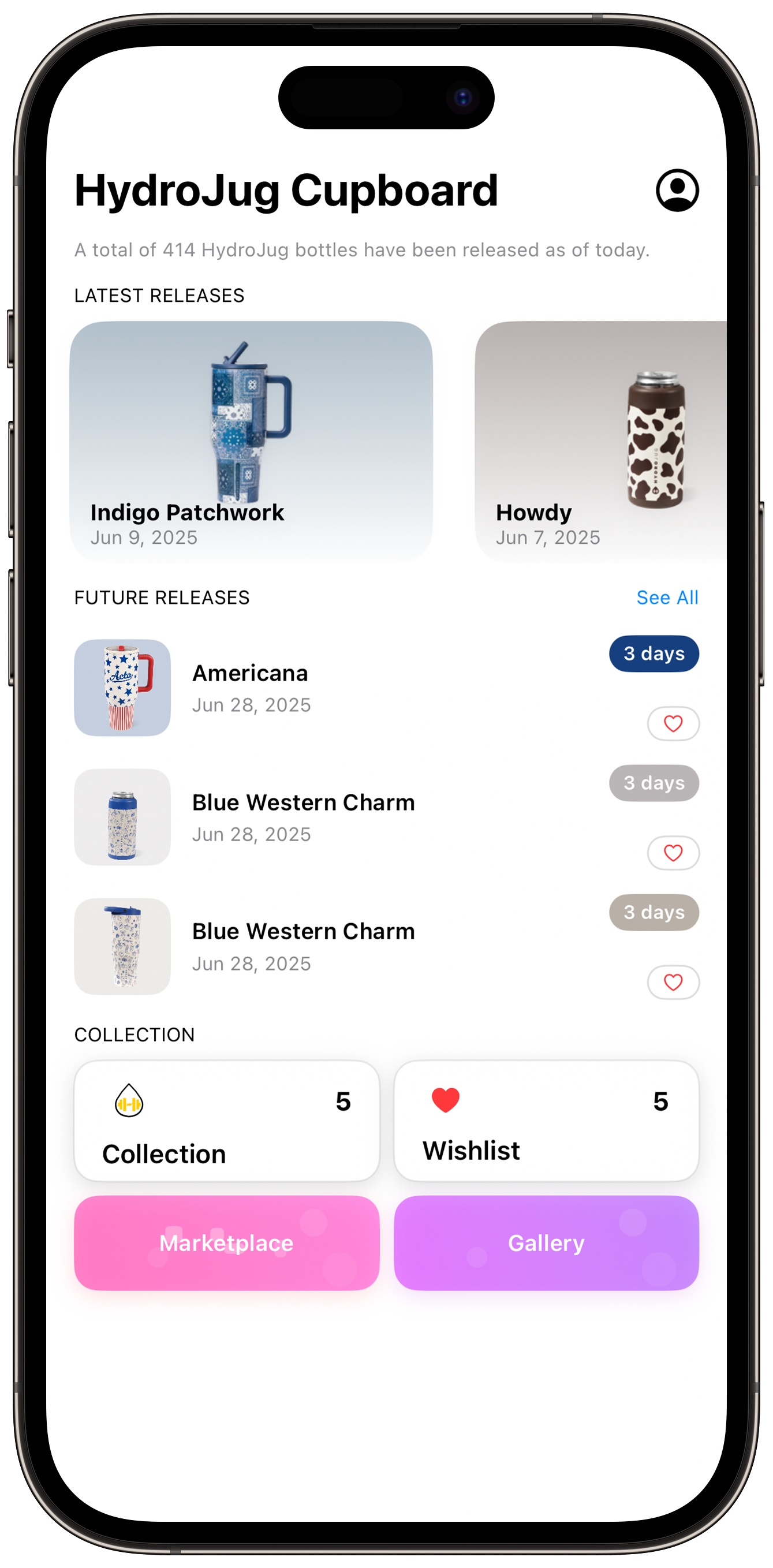 The Cupboard App Interface