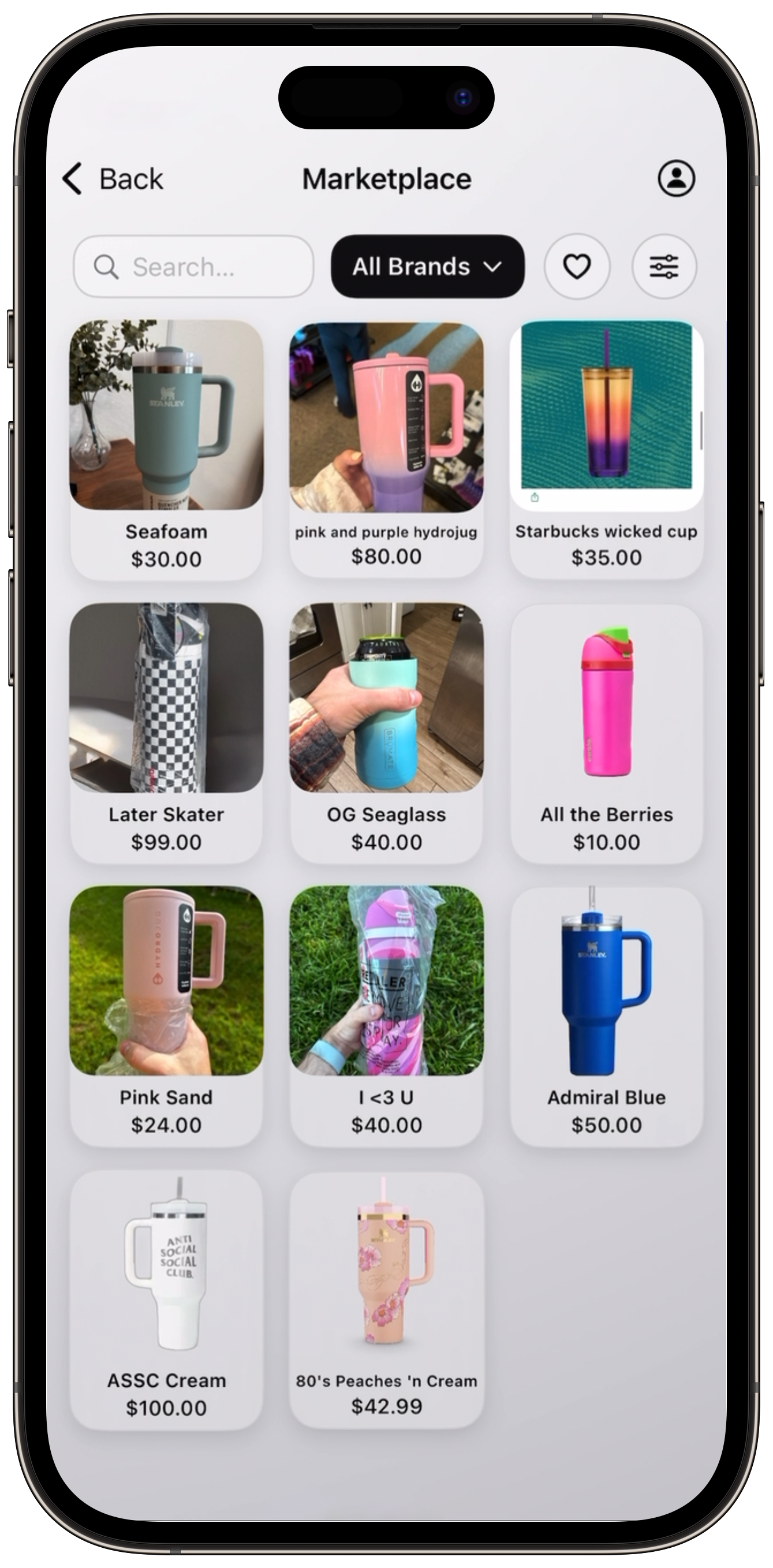 The Cupboard Marketplace Interface