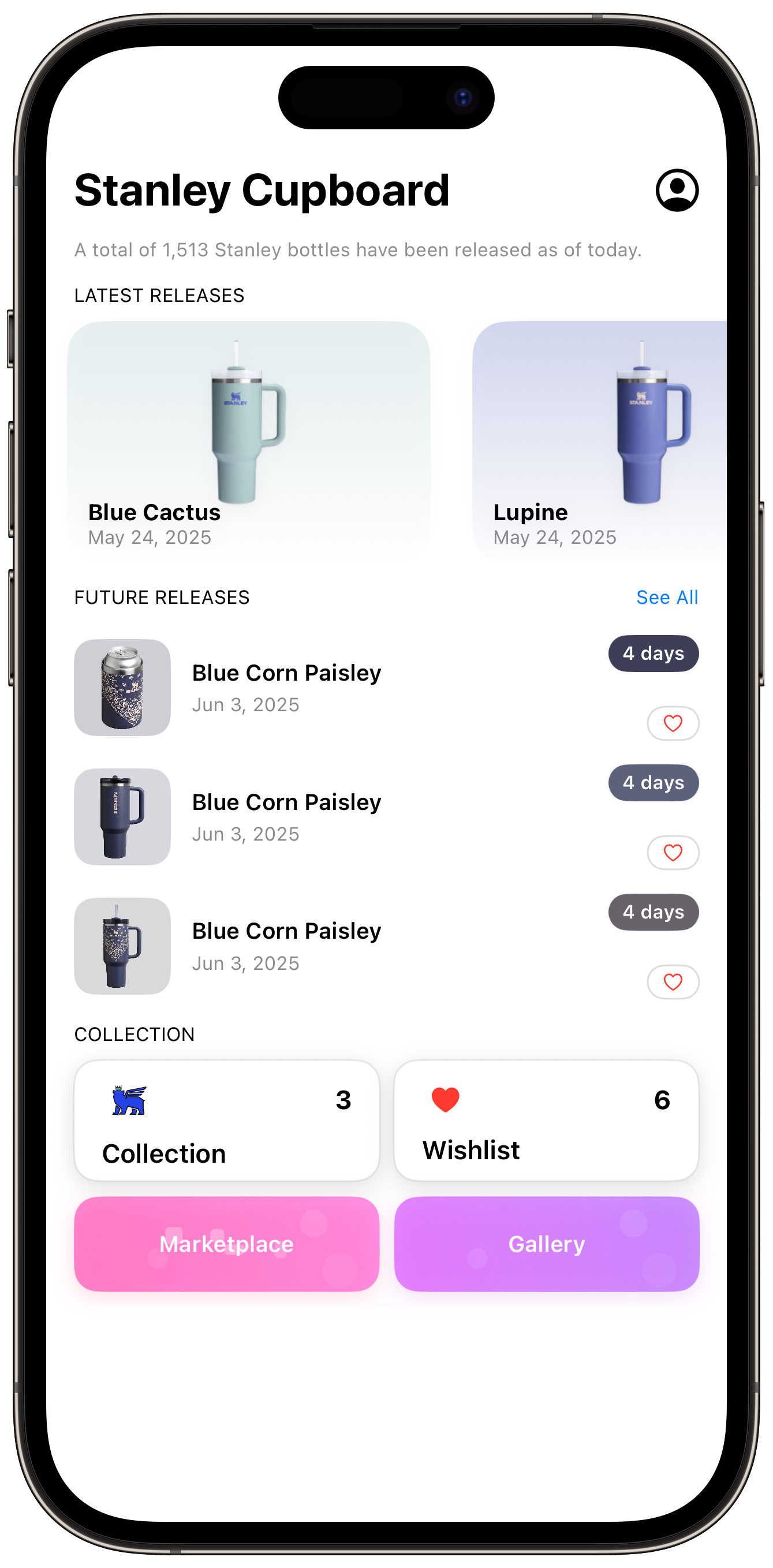 The Cupboard App Main Interface